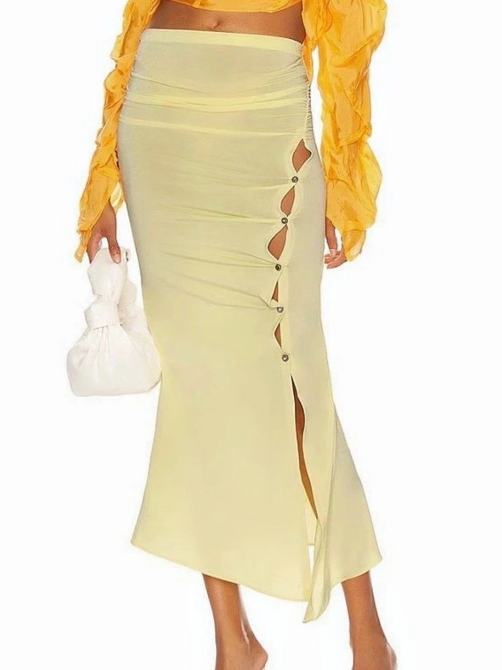 Acne Studios Ruched Maxi Skirt